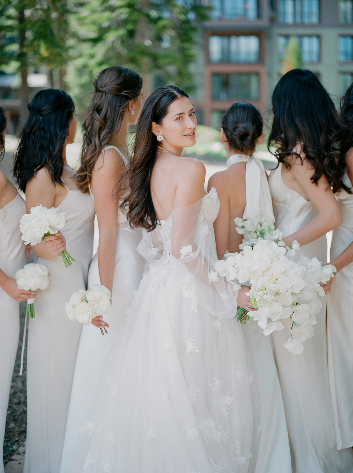 ivory bridesmaid dresses