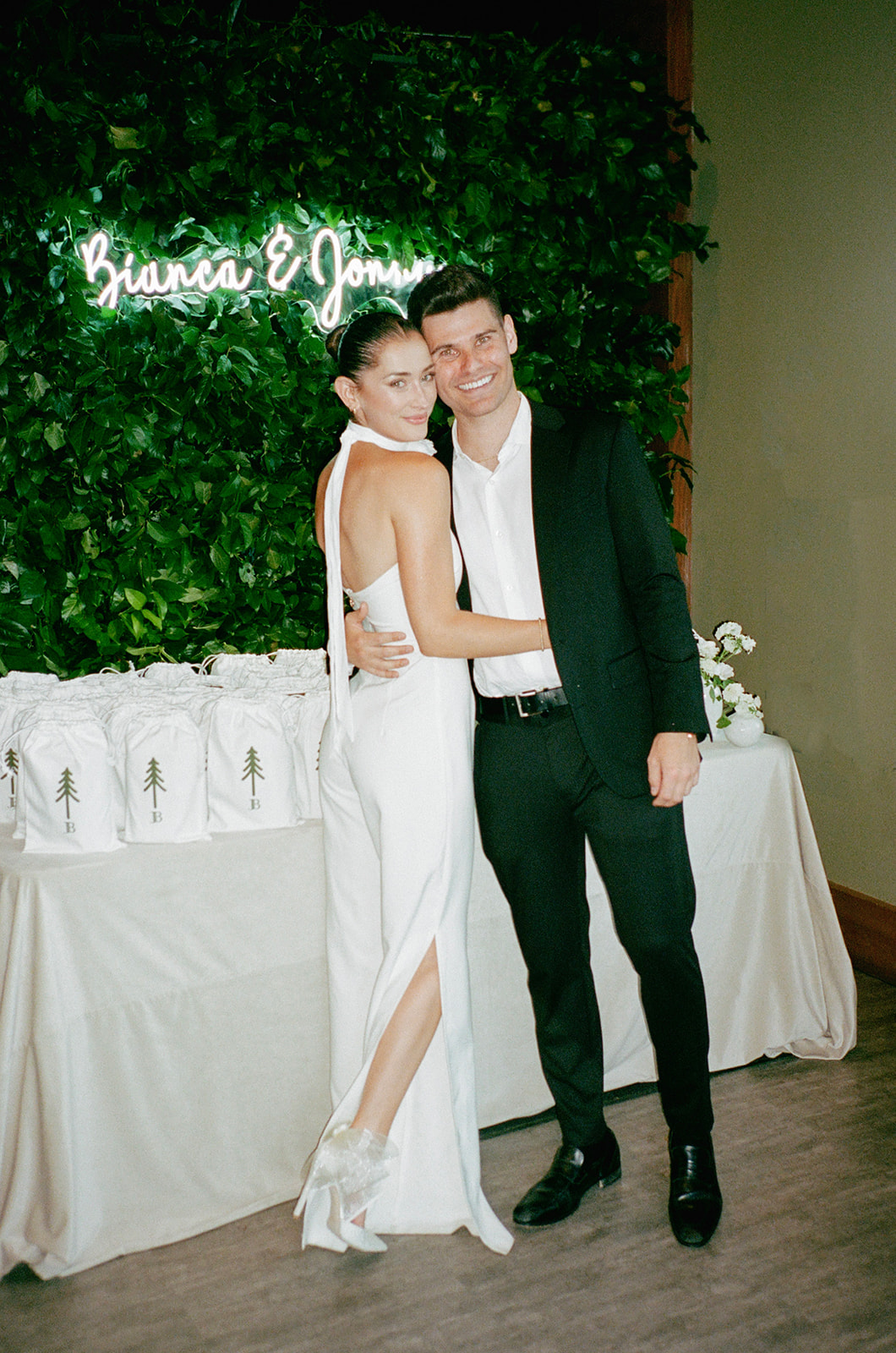 white halter jumpsuit for wedding