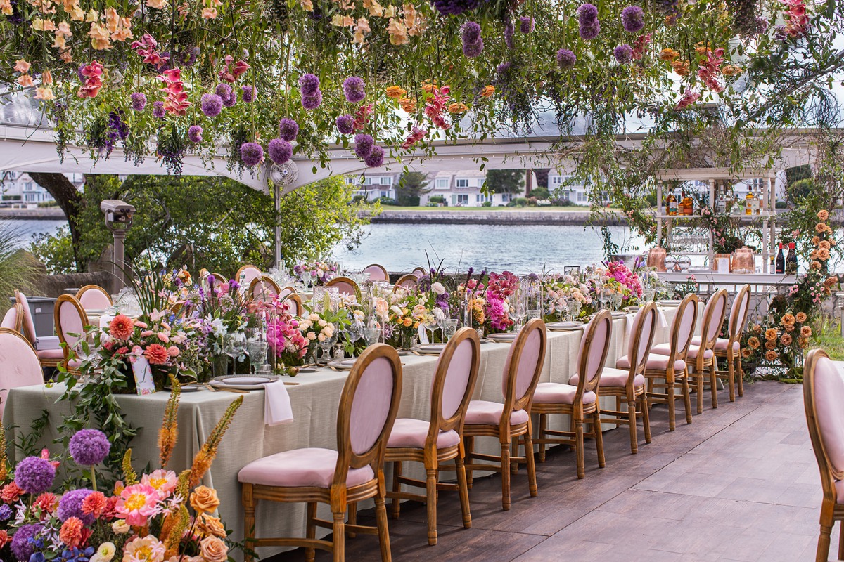 rainbow secret garden wedding