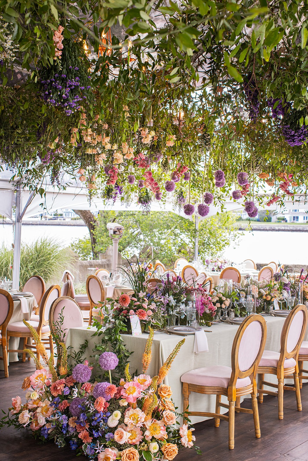 rainbow garden wedding 