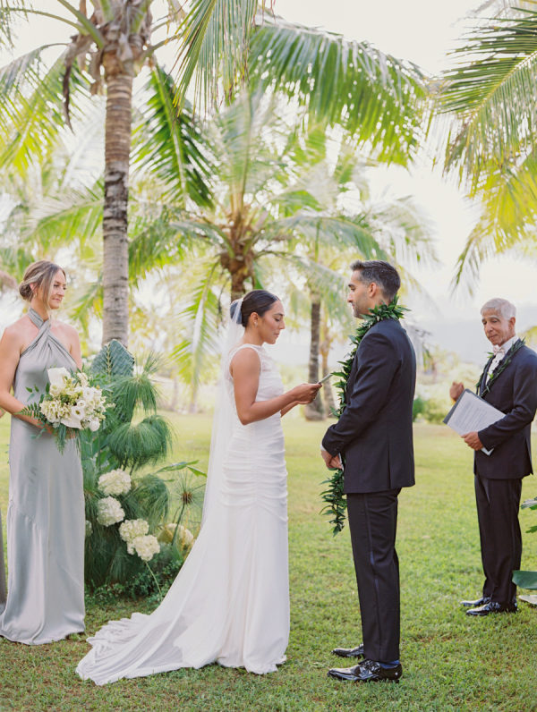 A Spring Wedding in Paradise on Kauai With a “Tropical Cocktail” Dress Code