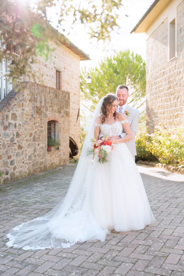 A Vibrant Color Palette Against the Tuscan Stones at Tenuta Di Papena in Italy