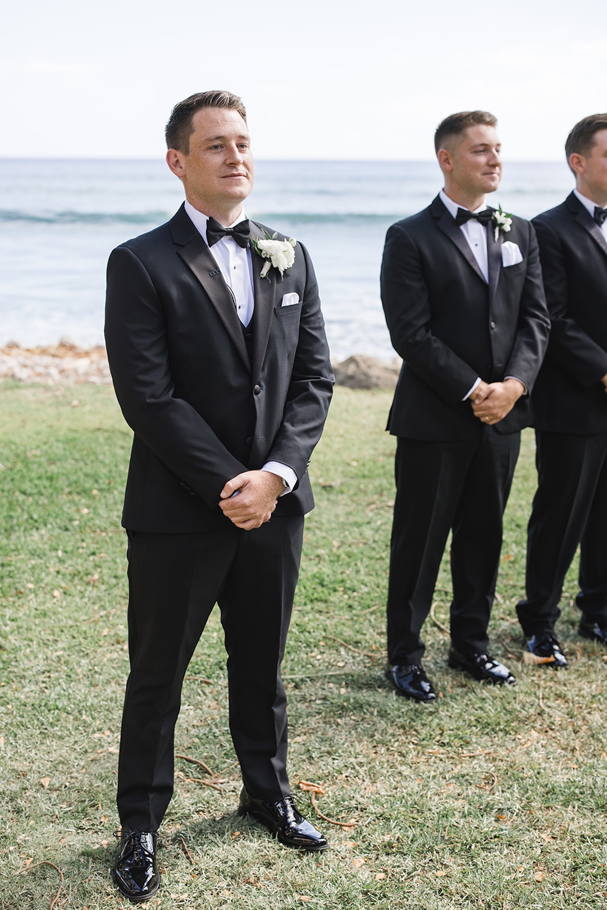 black tie wedding in maui