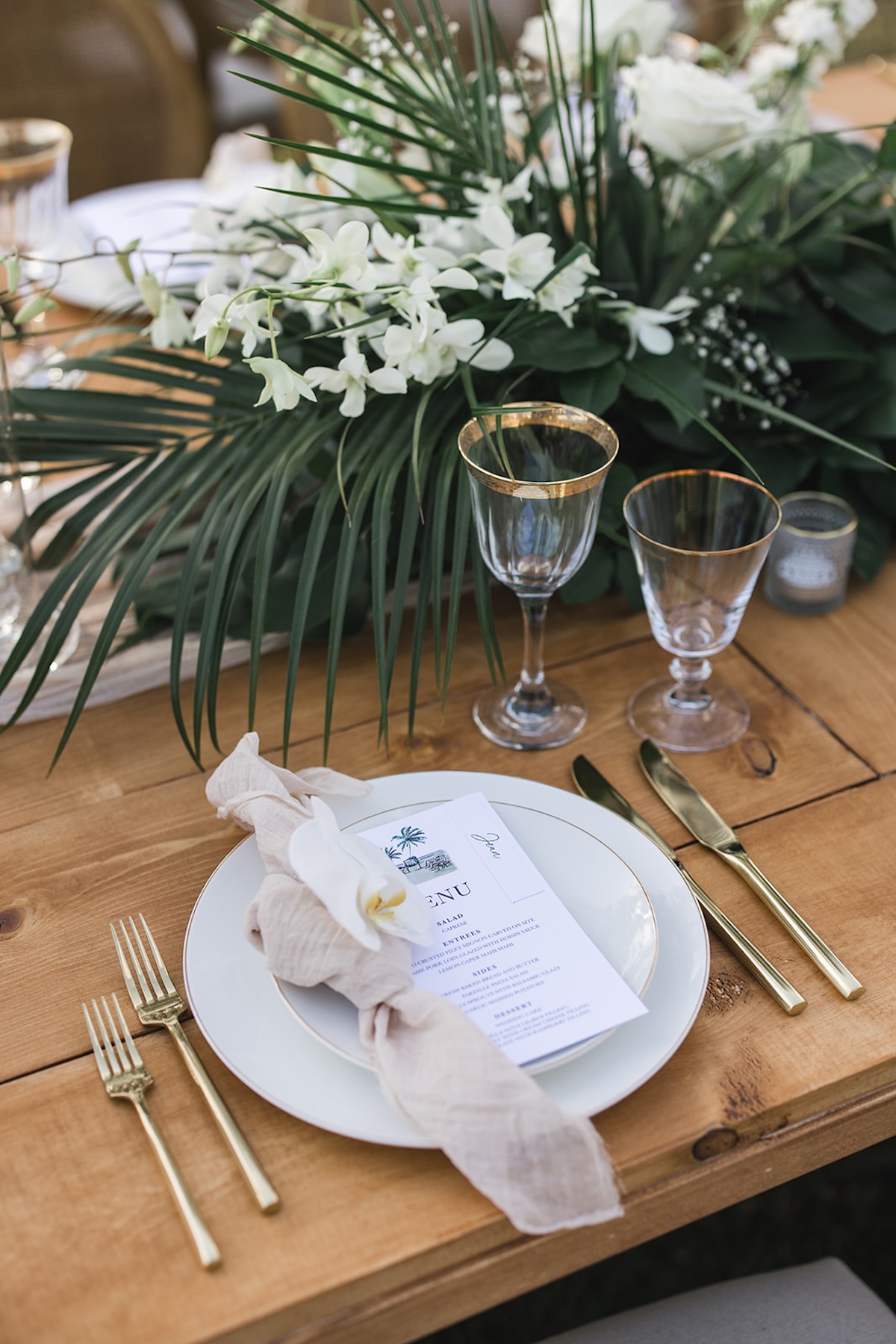 tropical wedding menu ideas