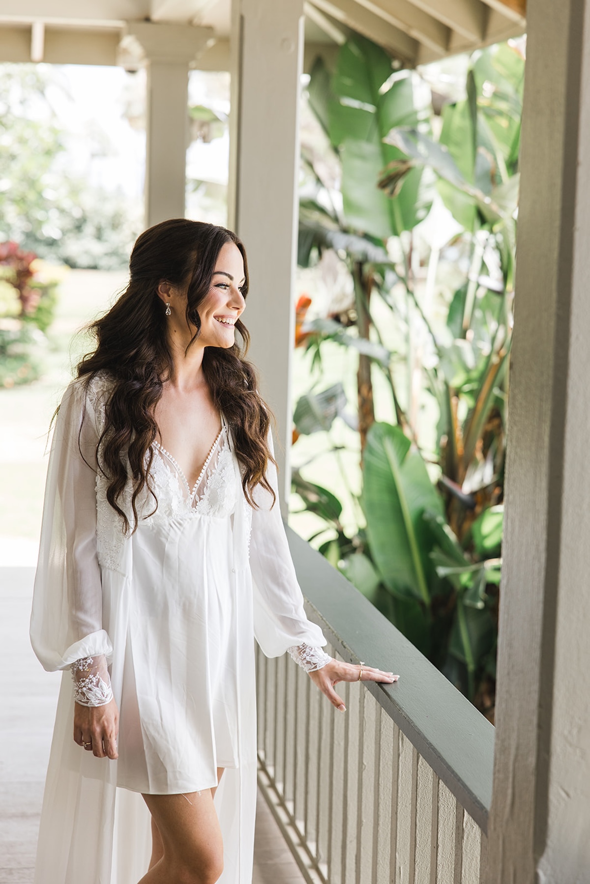 cotton lace bridal robe ideas