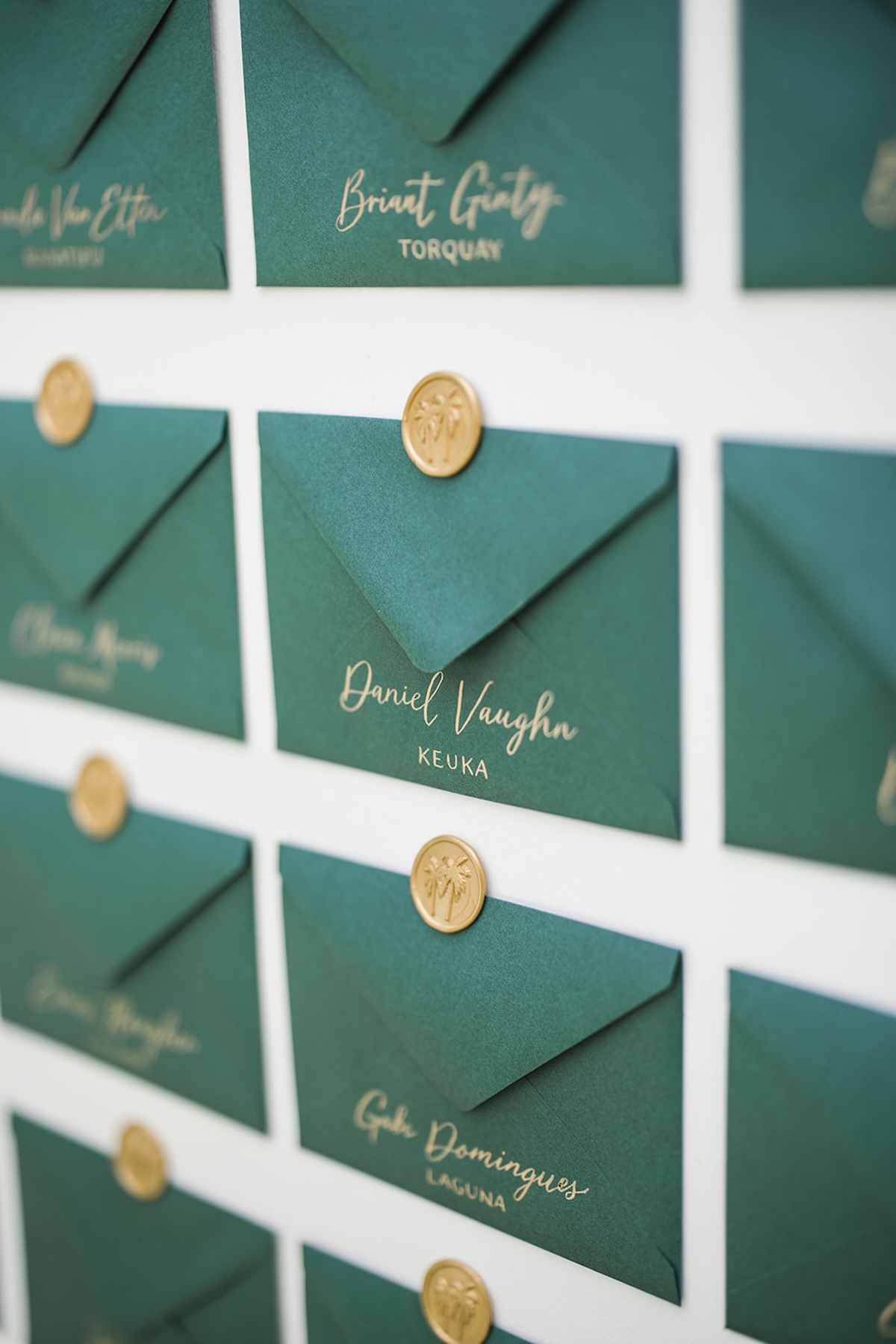 personal message seating chart for wedding