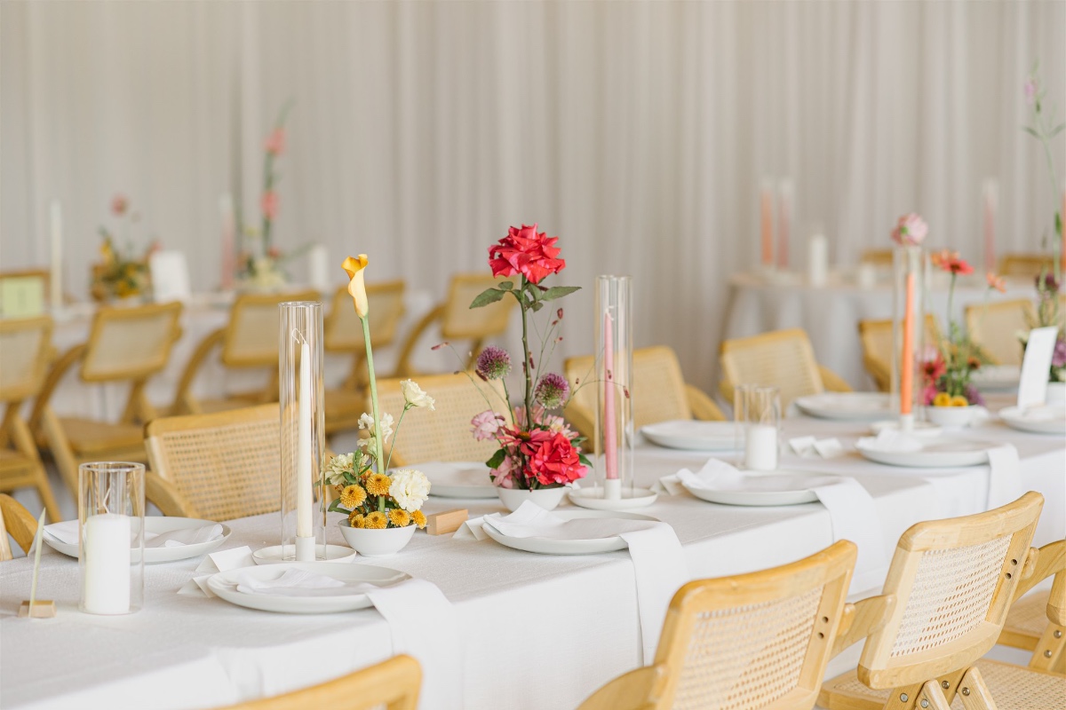 tall single stem centerpieces