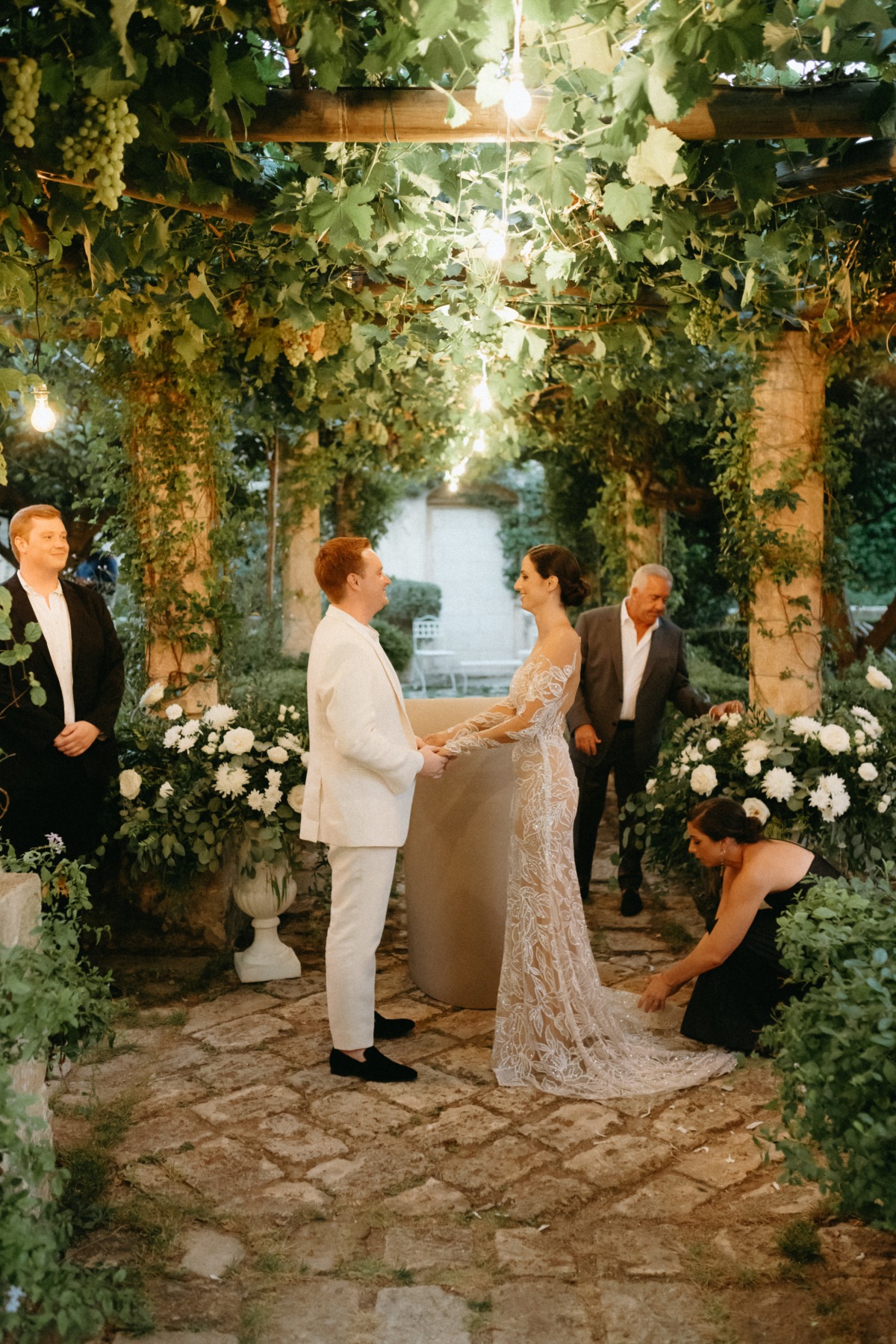 intimate garden wedding ceremony