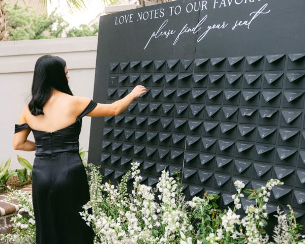 A Modern Black-and-White Wedding with a Southern Twist at The Gadsden House