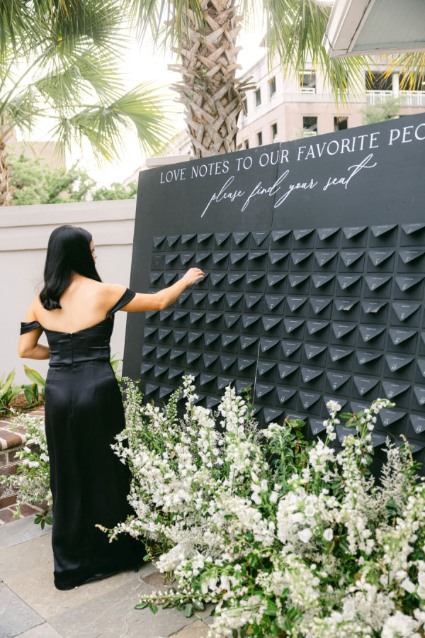 A Modern Black-and-White Wedding with a Southern Twist at The Gadsden House