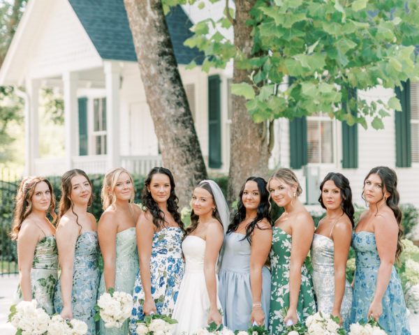A Refined Coastal Celebration in Fairhope with Floral Prints and Effortless Style