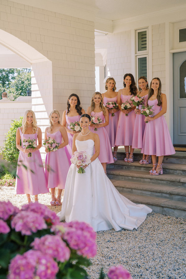 A Romantic Riverside Wedding with Preppy Charm and Summer Hues