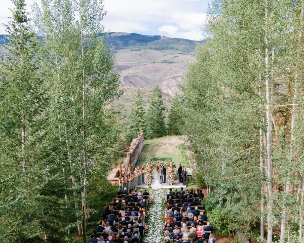 A Sophisticated Garden Party Wedding in the Mountains with a Fresh, Modern Twist