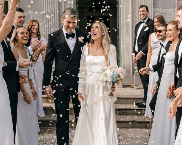 An Ireland Black-Tie Wedding with Wildflower Whimsy and Romantic Summer Light