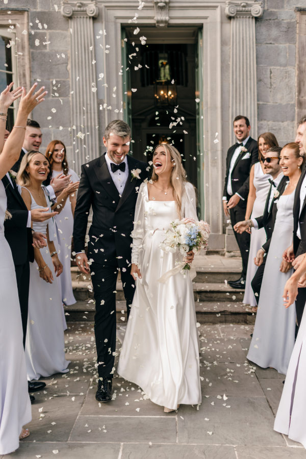 An Ireland Black-Tie Wedding with Wildflower Whimsy and Romantic Summer Light