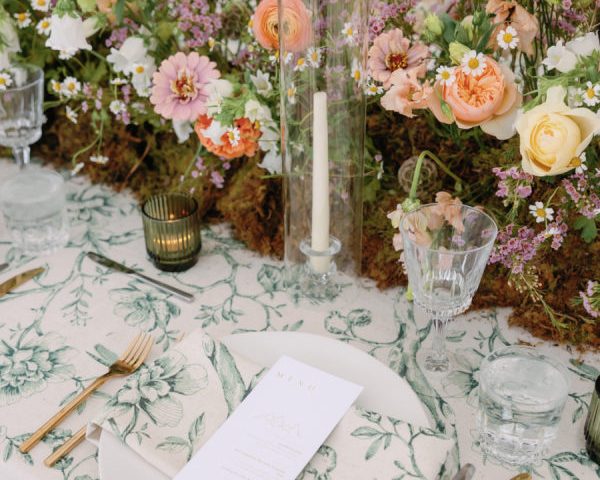 Custom Linens, Disco Balls, and Heartfelt Moments Define This Castle Wedding