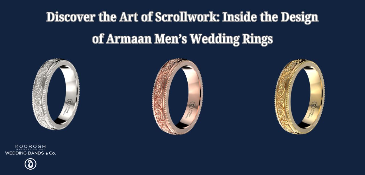 Discover the Art of Scrollwork_ Inside the Design of Armaan Men’s Wedding Rings