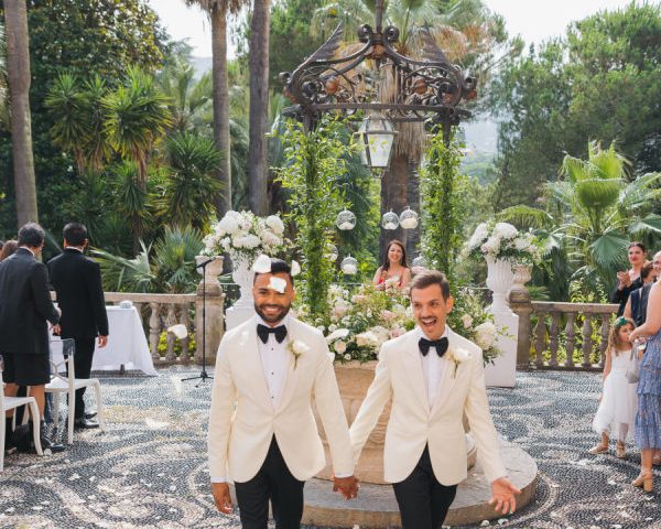 Sunset Vows and Seaside Splendor at Villa Durazzo’s 17th-Century Baroque Estate