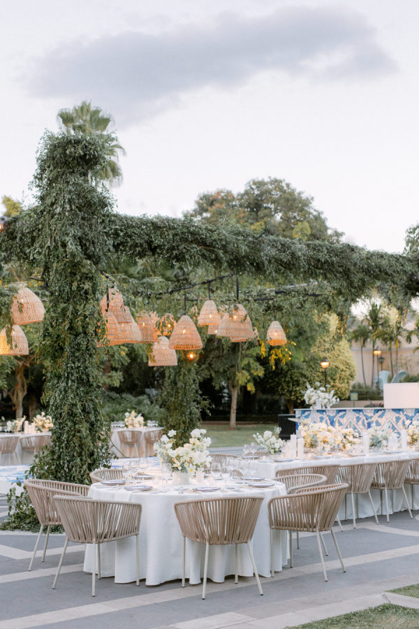 A Blue Lover’s Dream Wedding With a Hand Painted Dance Floor That Stole the Show