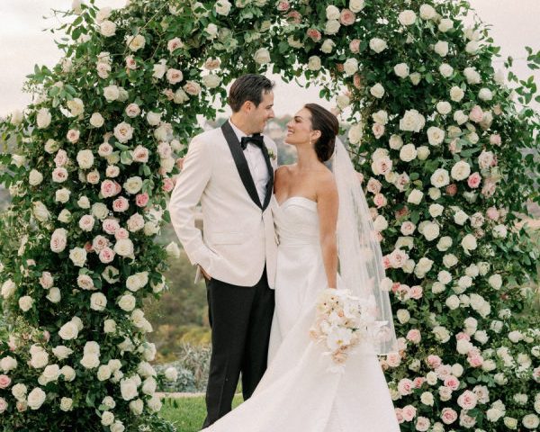 A Garden Wedding at a Rancho Santa Fe Estate With Classic Style and a Splash of Drama