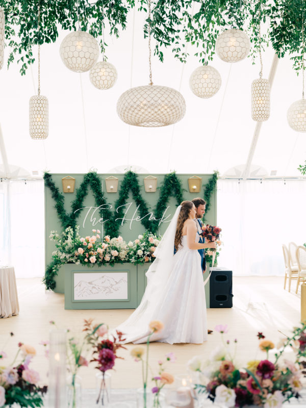 A Late Summer Wedding at Greystone Castle Filled With Blush Dahlias and Candlelight