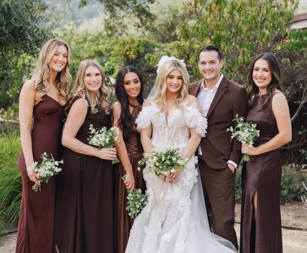 A Lush Garden Party Wedding in Carmel Valley With Earthy Textures