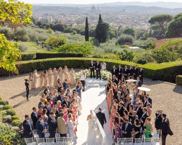 A Timeless Destination Wedding Overlooking Florence at Villa Il Garofalo