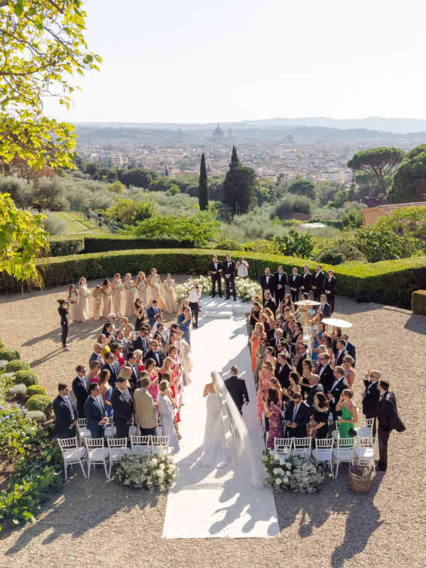 A Timeless Destination Wedding Overlooking Florence at Villa Il Garofalo