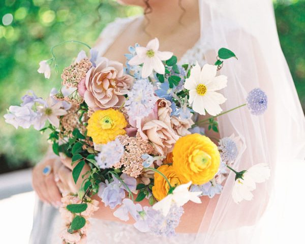 A Whimsical Bridgerton Inspired Wedding Bursting With Color and Playful Elegance