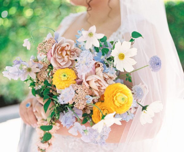 A Whimsical Bridgerton Inspired Wedding Bursting With Color and Playful Elegance