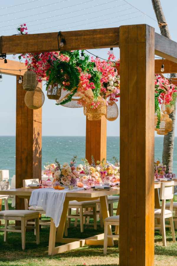 A Whimsical Coastal Garden Party Infused With Color and Laid-Back Luxury