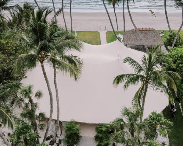 A Coastal Blue and White Celebration with Chic Design Details in Naples