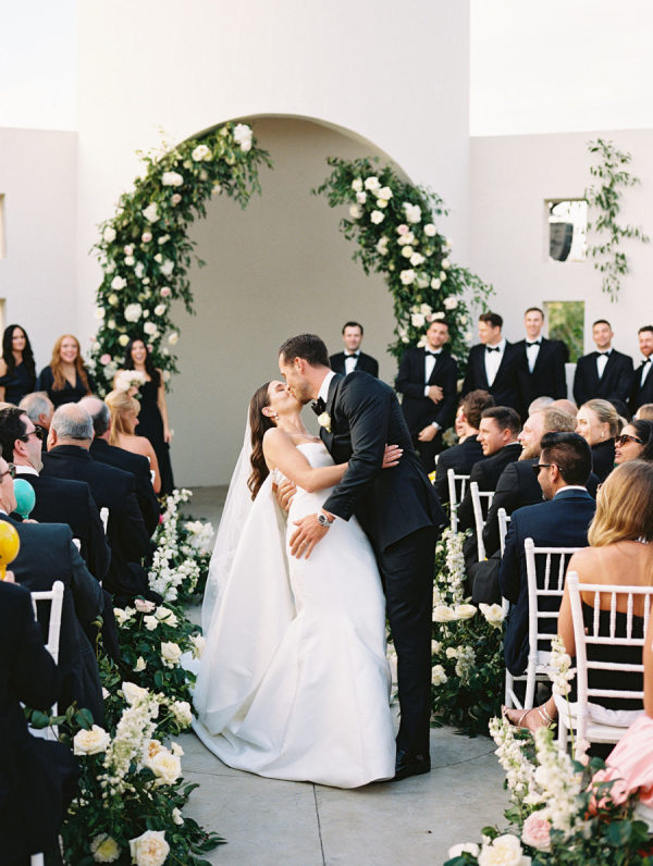 A Lush Garden Party Wedding with a Splash of Cabo Color