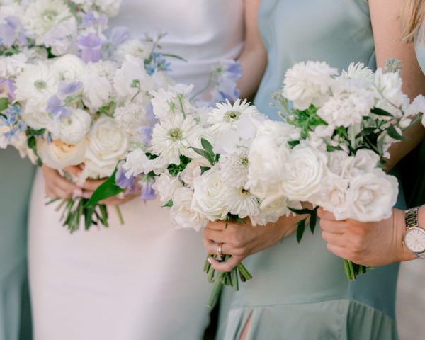 A Tailored Classic Celebration with Whimsical Garden Charm