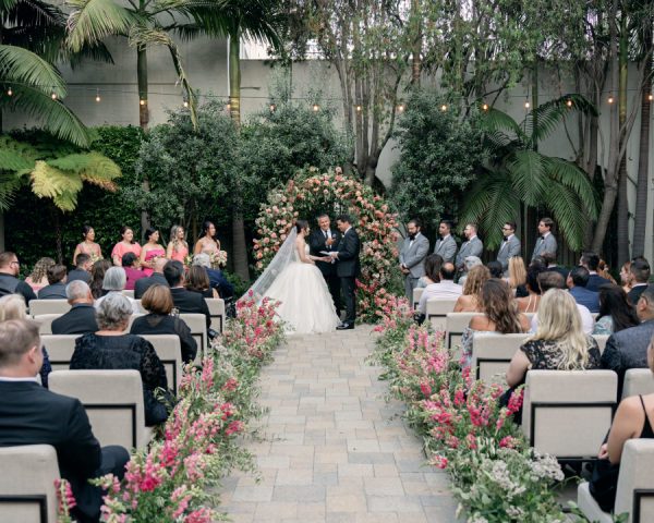 A Timeless Garden Wedding of Soft Florals and Modern Romance at Vibiana