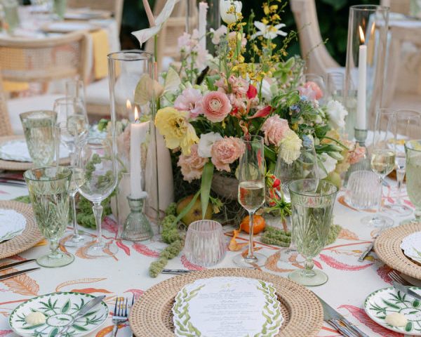 A Tropical Garden Party Wedding at the Bride’s Family Waterfront Home