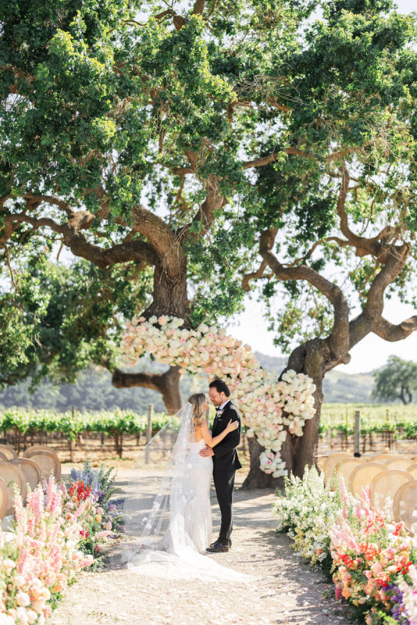 A Vineyard Wedding Filled with Ethereal Music and Endless Bloom at Sunstone Villa