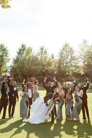 A Whimsical Country Club Wedding in Shades of Green and Gold