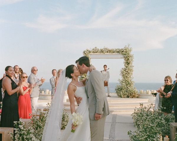 Layered Neutrals and Sculptural Florals Set the Scene for This Los Cabos Wedding