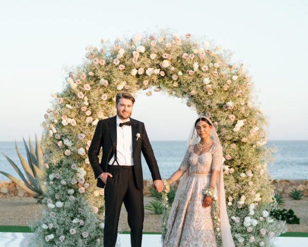 A Blush and White Los Cabos Celebration with Cloud-Like Florals and Ethereal Romance