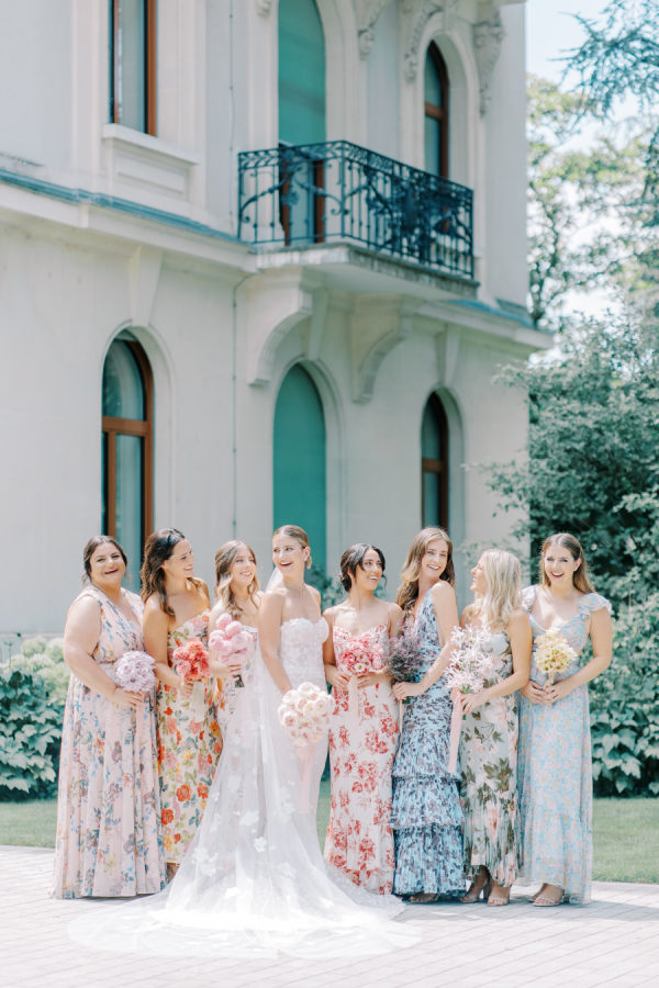 A Chic Garden Party Wedding Set Against the Scenic Beauty of Switzerland