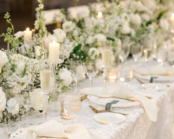 An All-White Wedding at The Ritz-Carlton, Naples with Lush Florals and a Statement Dance Floor
