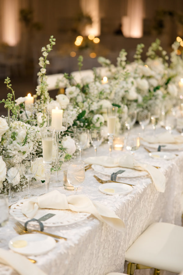 An All-White Wedding at The Ritz-Carlton, Naples with Lush Florals and a Statement Dance Floor