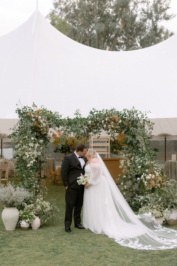 An Elegant Yet Relaxed Garden-Inspired Wedding Under a Sailcloth Tent