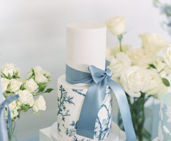 Timeless French Elegance with a Modern Blue Palette at The Farmhouse on Green Bluff