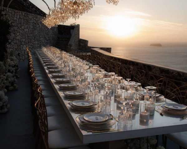 Where Mountains Meet the Sky in Shades of White at El Viento Santorini