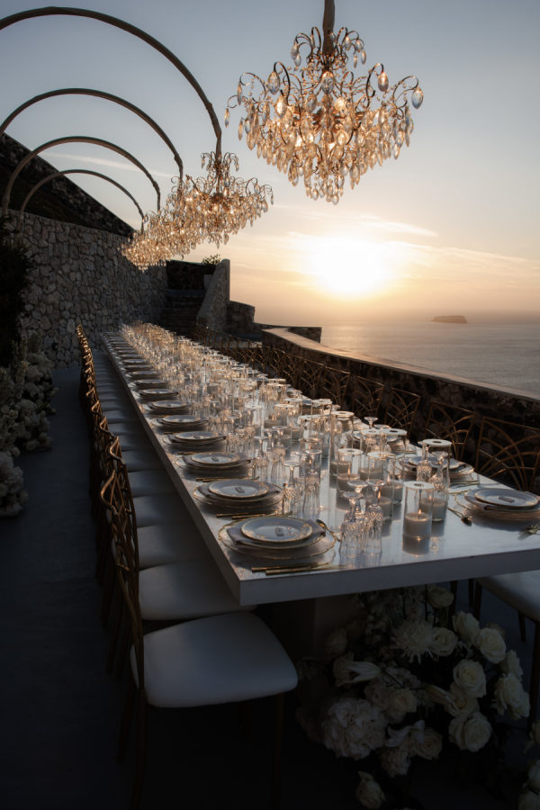 Where Mountains Meet the Sky in Shades of White at El Viento Santorini