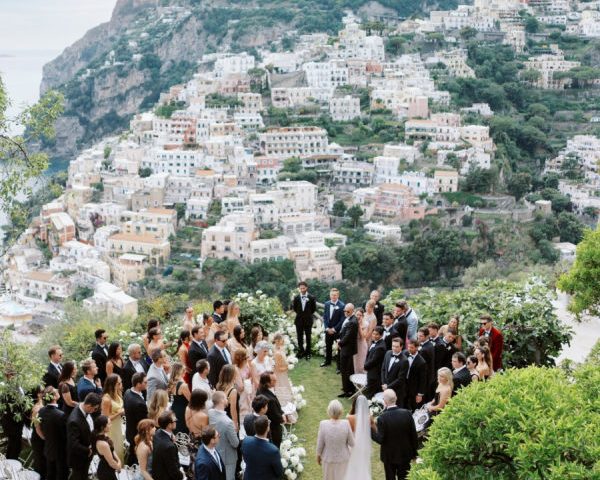A Villa Garden Wedding That Felt Like a Cherished Dinner Party by the Sea